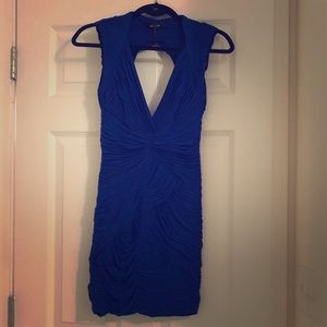 Keyhole blue BCBG cocktail dress